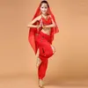 Scen Wear 2022 Belly Dance Costume 4st/2st Women/Girls Dancing Dress Traditionell kl￤der Practice/Performance