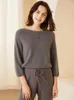 Women's Sweaters Zocept Autumn Winter Women's High Quality 100 Cashmere Sweater Fashion Solid Round Neck Knitted Pullovers Soft Warm Jumper 220827