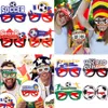 2022カタールワールドカップパーティーグラス装飾バープラスチック写真小道具テーマスポーツ大人の子供ギフトフットボールパーティーの装飾