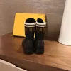 Tasarım Çocuk Botları Yüksek Kaliteli Kızlar Siyah Deri Ayakkabı Boyutları 26-35 Moda Çocuklar Kısa Boot Bebek Günlük Ayakkabı