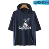 Hoodies masculinos 2022 Game Genshin Imprimir imprimir camisetas com capuz cortadas homens homens unissex harajuku hip hop rastrear streetwear pullover