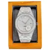 Handgefertigt von Diamonds Watch Mens Automatic Mechanical Watch 40 mm mit Diamantstahl 904L Sapphire Ladi Busins ​​Wristwatch Montret4o6