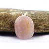 Pendant Necklaces Natural Rose Quartz Reiki Healing Amulet Master Prop Chakra Four Symbol Energy Stone Necklace Jewelry