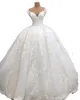 2022 Luxe Arabe Robe De Bal Robe De Mariage Illusion Hors Épaule Plus La Taille Puffy Princesse Dentelle Appliques Perles De Cristal Scintillant Robes De Soirée De Mariée Robe De Mariage