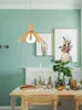 Lampy wiszące japońskie żyrandol Tatami Nordic Drewniana osobowość Kreatywna jadalna sypialnia barowa