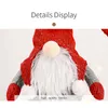 Christmas Decorations Long Legs Sitting Position Faceless Doll Decoration Tree Decor Rudolph Years Gift