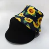 Berets zomer fruit print emmer hoeden universeel streetwear mode hiphop zon hoed mannen vrouwen visser cap dubbele zijde