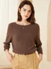 Women's Sweaters Zocept Autumn Winter Women's High Quality 100 Cashmere Sweater Fashion Solid Round Neck Knitted Pullovers Soft Warm Jumper 220827