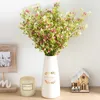 Decorative Flowers Babies Breath Artificial Plastic Autumn Wedding Home Decor Bouquet White Gypsophila Plant Arrange Living Room Table Wall