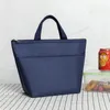 Bolsa de lancheira espessada portátil, à prova d'água, bolsa bento, isolamento, pano oxford, bolsa, piquenique, cor sólida 1222966