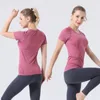 Swiftly tech Mais recente yoga lulus roupas femininas camisetas esportivas femininas camisetas de manga curta malha absorvente de umidade alta elasticidade design respirável 87ess