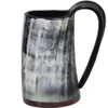 Whisky S -bril Echte mug cup glazen bekerwijnhoorn viking drinkmokken met redwood basen T200506217m