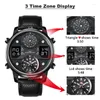 Armbandsur modesportkvarts man tittar på multifunktion herr klockor lcd display time datum show luminous armbandwatch drop produkt