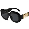 Sonnenbrille Big Round Women Thick Frame Oval Oversized Sun Glasses Fashion Black Shades Gafas