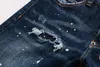 DSQ Phantom Turtle Men 's Jeans Mens 이탈리아 디자이너 청바지 스키니 찢어진 멋진 사람 인과 구멍 데님 패션 브랜드 피팅 청바지 남성 세탁 바지 65274