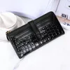 High quality zipper women designer wallets lady long style fashion casual zero card purses female vintage phone clutchs no197