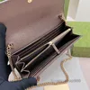 fashion luxury bag Mini Wallets 5A Cross Body Designer Claic Chain Bag Women Handbags Old Flower Crobody Envelope Bags Shoulder Carolder Purse Canvas Leather Metal H