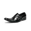 أزياء حفل زفاف رجال اللباس أحذية حقيقية من الجلد Brogue Shoes Buckle Business Oxford أحذية رسمية الأحذية