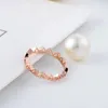 Rose gold Freehand Hearts Ring Women Mens Wedding Gift Jewelry for pandora Authentic Silver Love Rings with Original box set