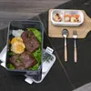 Conjuntos de utensílios de jantar 7pcs/conjunto de lanche de lanche de manutenção fresca de estilo japonês caixas de bento de cozinha armazenamento de frutas vegetais de frutas