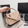 Klasik zincir omuzdan askili çanta yüksek kaliteli tasarımcı çanta kadın hakiki deri zarf çanta kanal lüksler crossbody kılıf bayan çantalar çanta cüzdan
