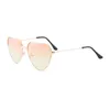 Nouveau coeur en métal lunettes de soleil pêche coeur océan lunettes de soleil femme coeur mode lunettes de soleil 014