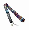 Japanse anime Overlord Lanyard Keychain ID Creditcard Cover Pass Mobiele telefoon Charme Neck Badge Holder Keyring Accessoires