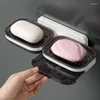 Soap Dishes Single/Double Layer Box Drain Sponge Holder Storage Rack For Bathroom Accessories Toiletries Organizer