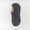 Chaussettes pour hommes Cottvo4 paires mâle Silicone talon antidérapant décontracté couleur unie hommes été respirant maille courte coupe basse pas de spectacle