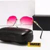 Designer zonnebril frameloze bril rond strand anti-UV dames kleurenfilm ZONNEBRIL Brillen