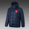 Stade Brestois 29 piumino da uomo con cappuccio giacca invernale per il tempo libero cappotto sportivo con cerniera intera sportiva felpa calda per esterni LOGO personalizzato