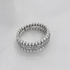 NEW Beaded Pave Band RING Authentic 925 Sterling Silver Women Mens Wedding designer Jewelry For p CZ diamond Rings with Orig4549732