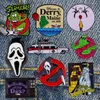 Broszki Halloween Horror Lapel Pins do plecaków Ubrania Emalia Połączka Teksora