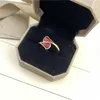 Designer Fan Ring Hoge kwaliteit Kleine Rok Paar Ringen RVS Diamanten Ringen Dagelijkse Reisaccessoires Valentijnsdag Da261P