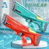 Pistolet Jouets Pistolet À Eau Électrique Automatique Enfants Jouets En Plein Air Plage Eau Wars Été Wimming Piscine Grande Capacité Pistolets À Eau pour Enfants Adultes 220827