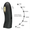 Skönhetsartiklar Frekvens Clitoris 7 Anal Stimulering G-Spot Massage Rem på Finger Vibrator Electric Shock Function Sexiga leksaker för Man Woman L1