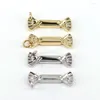 Naszyjniki wisiorek 10pcs Sprzedawanie złotego srebrnego koloru koloru Cukierka Urok do DIY Modna biżuteria naszyjnik