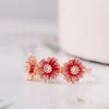 NEUER rosa Gänseblümchen-Blumen-Trio-Ring für Damen, rosévergoldet, Hochzeitsschmuck für Pandora-Ringe aus Sterlingsilber mit Original-Einzelhandelsbox-Set