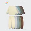 M￤ns sp￥rningsdr￤kter inflation Stylish Matching Sweatsuit Set f￶r par Brown Tracksuit Winter Warm Fleece Jogger Suit Unisex Sportswear