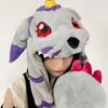 Berretti Simpatico Cartone Animato Animale Soffice Cappello di Un Pezzo Sciarpa Guanti Personalità Calda Lolita Cosplay Kawaii Anime Figure Orecchio Mobile