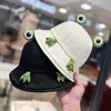 Bérets printemps été mignon dessin animé grenouille yeux en plein air randonnée plage pêche seau chapeau Fsherman crème solaire soleil bassin femmes hommes