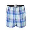 Calzoncillos 5 unidslot boxer hombres delgada ropa interior de verano algodón hombre tamaño grande corto transpirable a cuadros pantalones cortos flexibles masculino 220826