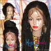 Полностью хэндж Африка Американские женщины парики косы Cornrow парик Черный коричневый омбр цвет плетена