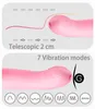 Seks Oyuncak Masaj Vibratör Masajı Teleskopik Isıtma Dildo Tavşan Silikon Su geçirmez Yüksek Hızlı Mastürbatör Vajina Klitoris Kadınlar İçin Yetişkin