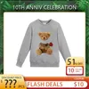 Mens Fashion Casual Sweatshirts Luxury Brand Bear Print Designer Hoodie M-4XL