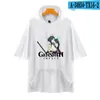 Hoodies masculinos 2022 Game Genshin Imprimir imprimir camisetas com capuz cortadas homens homens unissex harajuku hip hop rastrear streetwear pullover