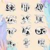 925 Charms in argento con perline Pandora Charm Bracciale 12 Style Constellation Charm Scorpione Cancro Virgo charmes ciondoli Gioielli fai da te con perline fini