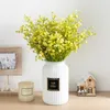 Decorative Flowers Babies Breath Artificial Plastic Autumn Wedding Home Decor Bouquet White Gypsophila Plant Arrange Living Room Table Wall