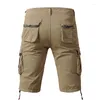 Herenbroek heren zomer katoen militair tactisch wandelen losse shorts heren fashion casual merk korte mannen patch -zakken lading