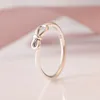 Autentisk 925 Sterling Silver Infinity Knot Ring Women Girls Fashion Party Jewelry for Pandora Girl Gift Rings med original Box Set